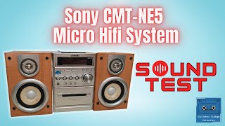 Sony CMT NE5  HCDNE5 Micro Hifi Sound Test [upl. by Minica]