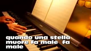 Base musicale di quotQuando una stella muorequot per pianoforte [upl. by Karlyn]