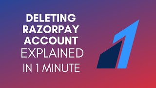 How To Delete Razorpay Account Permanently 2024 [upl. by Edgar319]