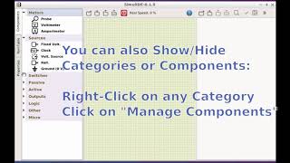 SimulIDE015 Components tab [upl. by Yentroc]