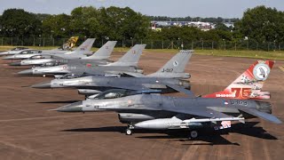 RIAT 2024 F16  50th Anniversary of the F16s 1st flight Royal International Air Tattoo 2024 [upl. by Eisej]