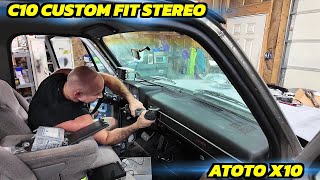 Custom fitting an ATOTO X10 Stereo into my C10 Dash [upl. by Haase946]