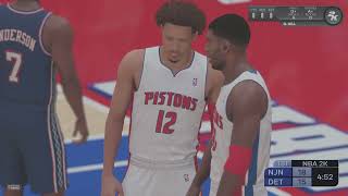 New Jersey Nets  Detroit Pistons NBA 2K 1st Half Gauntlet [upl. by Isej]