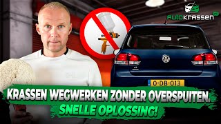 Krassen wegwerken zonder overspuiten  AUTOKRASSENNL [upl. by Wehttan]