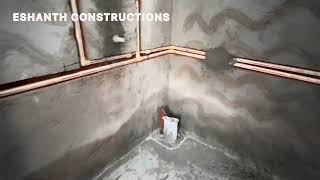 Concealed flush tank fixing to wall hung EWC toilet in chennai😳 [upl. by Rebm]