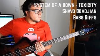 Bass Riffs  Toxicity Album  System of a Down [upl. by Edva]