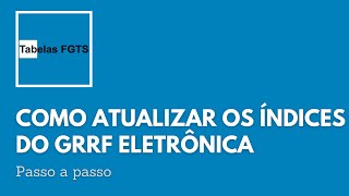 Como atualizar os índices do GRRF Eletrônica  Este aplicativo não pode ser executado em seu PC [upl. by Pendleton]