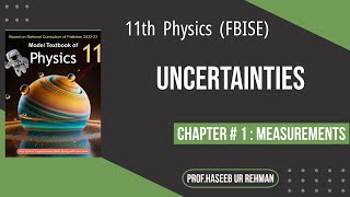 Uncertainties  Class 11 Physics  federal board  NBF [upl. by Oshinski451]