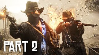 Red Dead Redemption 2 Gameplay Walkthrough Part 2  ROBBING A TRAIN RDR 2 PS4 Pro Gameplay [upl. by Isawk]