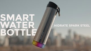 The Smartest Water Bottle  Hidrate Spark Steel Review [upl. by Sallyann]