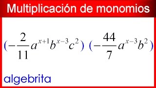 Multiplicación de monomios OMP 162 [upl. by Liuqnoj859]