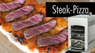 SteakPizza komplett vom Oberhitzegrill [upl. by Arria]