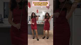 Violin vs viola crescendo decrescendo shorts [upl. by Zaccaria546]