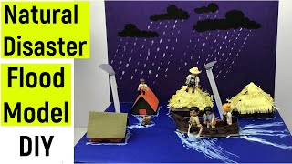 Natural disaster model  Flood model making  diyasfunplay  scienceproject [upl. by Monetta]