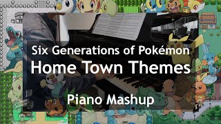 Pokémon Home Town Themes Piano Mashup [upl. by Amalia786]