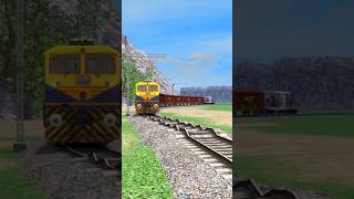 DIESEL TRAINS RUNNING ON BUMPY RAILROAD TRACKS train [upl. by Asamot]