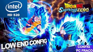 Dragon Ball Sparking Zero Intel HD 520 Low End PC  Low End Config [upl. by Hodess536]