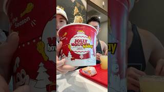 Food review jollibee filipinofood mukbang shorts [upl. by Yentruok]