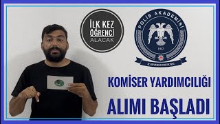 KOMİSER YARDIMCILIĞI ALIMI BAŞLADI  POLİS AKADEMİSİ İÇ GÜVENLİK FAKÜLTESİ ÖĞRENCİ ALIMI BAŞLADI [upl. by Benildis]