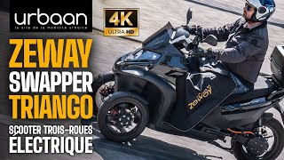 Essai Zeway Swapper Triango 4K HDR  scooter électrique 3roues 2023urbaanews [upl. by Farly592]