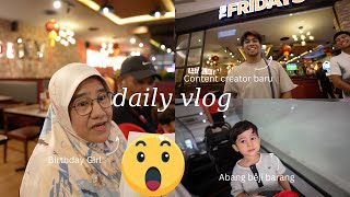 Sambut Birthday Mak And Ada Content Creator Baru 😆  VLOG 2402 [upl. by Atnoek244]