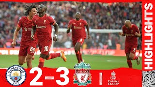 HIGHLIGHTS Man City 23 Liverpool  WEMBLEY WIN IN THE SEMIFINALS [upl. by Burkhart557]