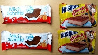 Ferrero Milchschnitte vs Nestlé Nesquik Snack Cacao [upl. by Darrel178]