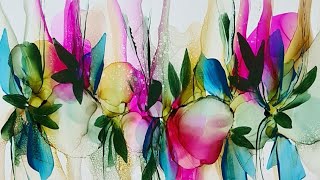 Abstract Alcohol Ink Fluid Art  226 [upl. by Vinna75]