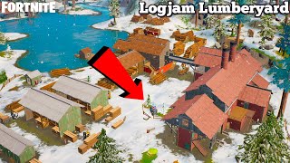 NEW LOGJAM LUMBERYARD LOCATION GAMEPLAY  FORTNITE LOOTING GUIDE [upl. by Goodkin662]