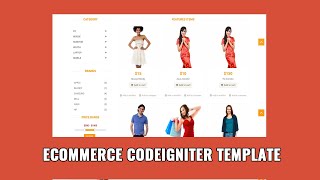 Ecommerce Codeigniter Template Master [upl. by Teerpnam]