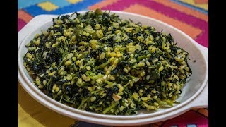 Methichi bhaji with Moong Dal Recipe  MAHARASHTRIAN RECIPES  MARATHI RECIPES [upl. by Brandes550]