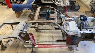 1967 mustang all cut up for new fastback body panels [upl. by Hainahpez779]