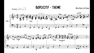 BOPLICITY for Piano  THEME [upl. by Violeta876]