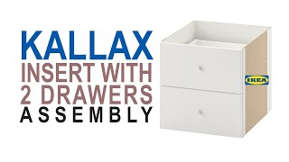 Ikea Kallax Insert with 2 drawers white [upl. by Ezara712]