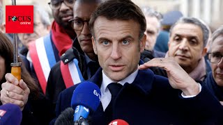 Macron legt in BodentruppenStreit nach „Jedes Wort ist durchdacht“ [upl. by Bambi]