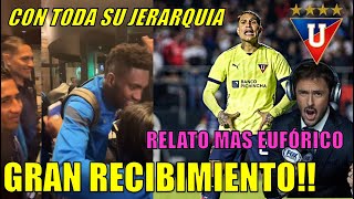 EMOTIVO HINCHAS RECIBIERON COMO HÉROES A LOS JUGADORES DE LDU QUITO LUEGO DE ELIMINAR A SAO PAULO [upl. by Desmund]