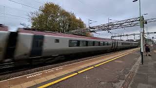 Avanti West Coast Class 221 Super Voyagers Storms Through Rugeley Trent Valley Station [upl. by Ailema679]