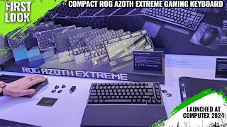 New Asus ROG Azoth Extreme Gaming Keyboard With OLED Touchscreen Launched At Computex 2024 [upl. by Enelloc]