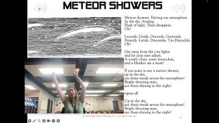 Meteor Showers Actions Video [upl. by Harry]