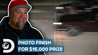 The 405 LOSE 16000 In Photo Finish Race Finale  Street Outlaws [upl. by Lilahk]