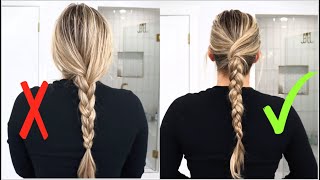 DROOPY BRAID HACK STOP DOING YOUR BRAID THIS WAY TRY THIS INSTEAD Braided Hairstyle  Long Hair [upl. by Parrish]