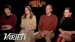 Zombieland Double Tap Cast on Why it Took 10 Years to Make the Sequel [upl. by Eatnwahs555]