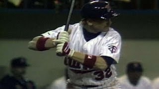 1987 World Series Game 1 Gladdens slam gives Twins 71 lead [upl. by Dhumma]