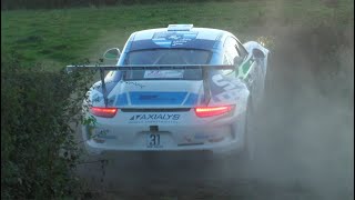 Rallye Charlemagne 2024  ES6 Le Pont des Loups  Difficult corner  Many mistakes [upl. by Sirad]