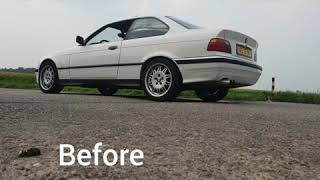 BMW 325i E36 Straight pipe VS decat with sport exhaust [upl. by Anselm]