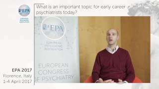 Olivier Andlauer What is an important topic for early career psychiatrists today [upl. by Kroll]