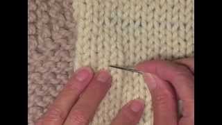 Duplicate Stitch for Garter Stitch [upl. by Adnilym]