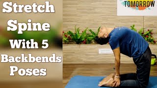 Stretch Your SPINE with These 5 Simple Yoga Backbends [upl. by Oliana]