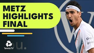 Lorenzo Sonego Takes On Alexander Bublik  Metz 2022 Final Highlights [upl. by Silyhp255]