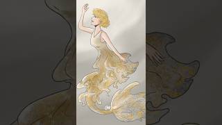 Taylor Swifts Folklore Album as a Mermaid ✨ Speed Paint using Procreate 😊✨ [upl. by Aneleve]